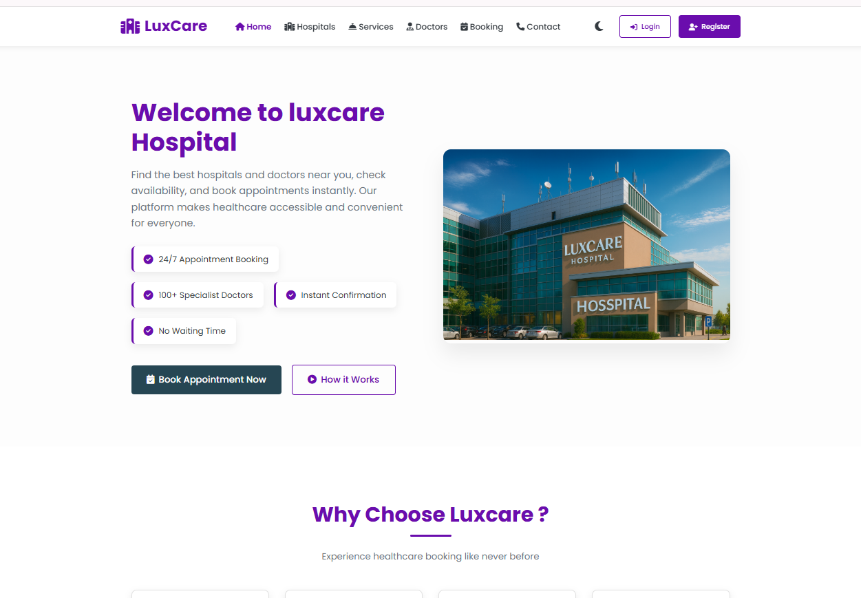 Hospital Appointment Booking